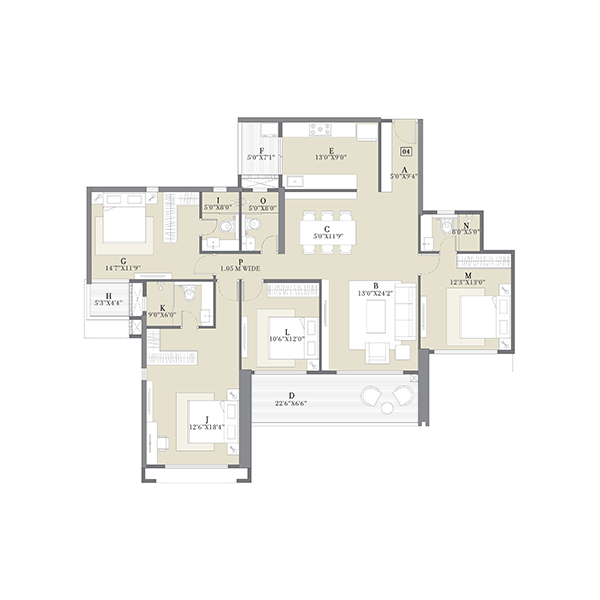 Tower C - 4 BHK - 04 Series